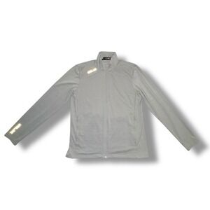 RLX Ralph Lauren Men's M Gray Full Zip Track Jacket Performance Athletic